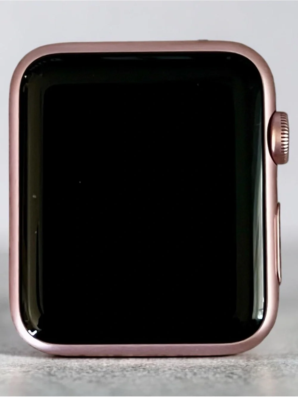 Apple S1 42MM Rose Gold Titanium Mesh Band Watch, Case, Charger | ML | Preowned